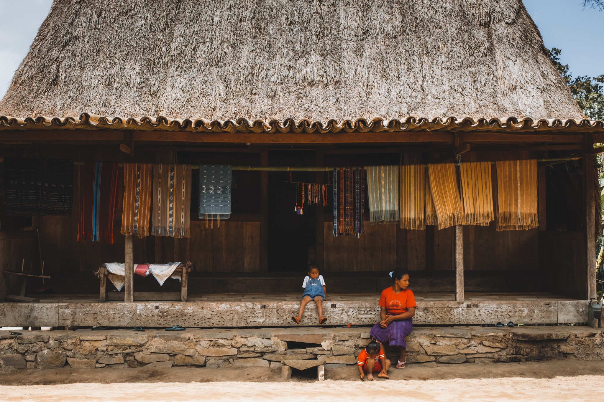 Maison traditionnelle Ngada au village de Luba dans la région de Bajawa