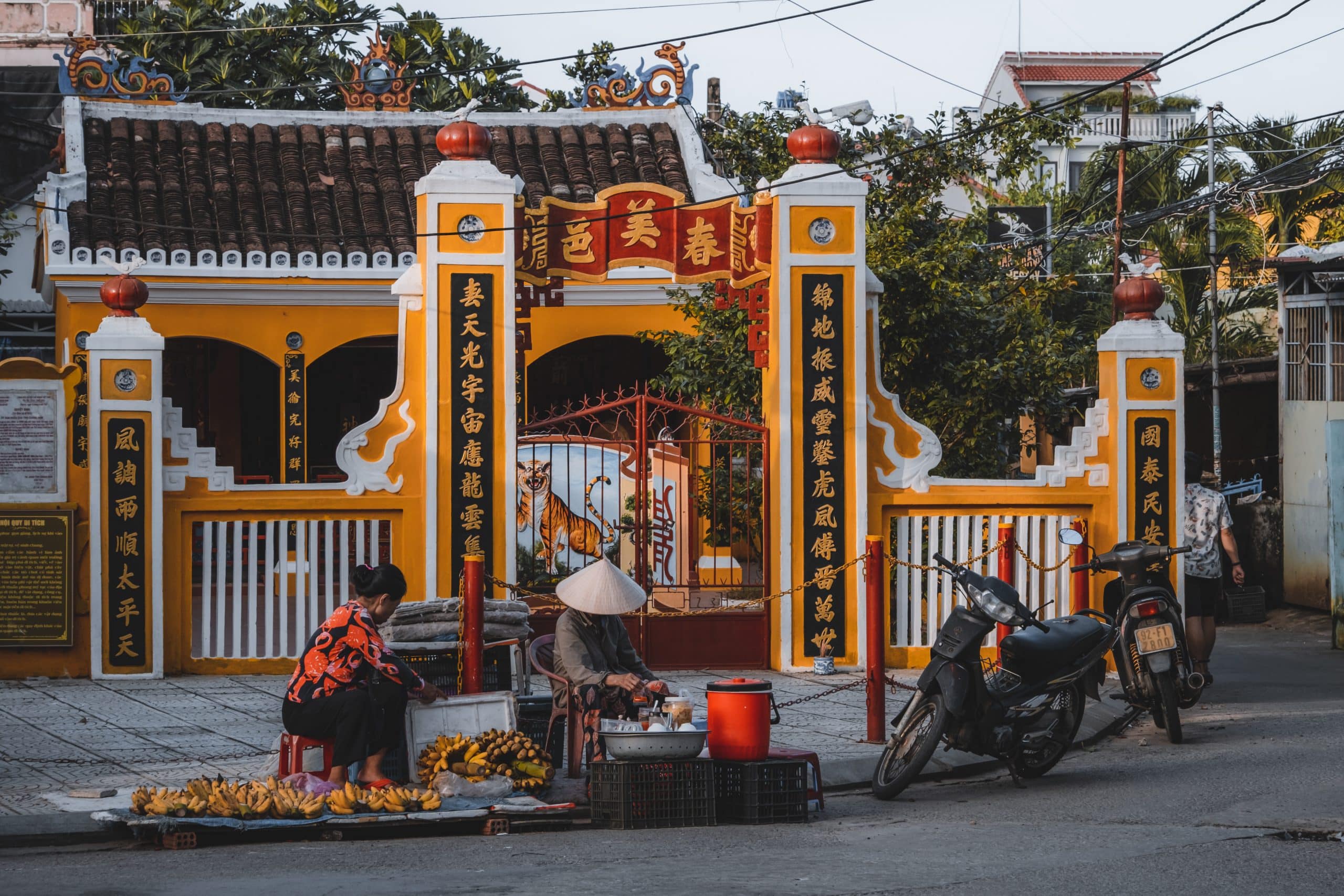 portrait de vendeurs de bananes, vietnam
