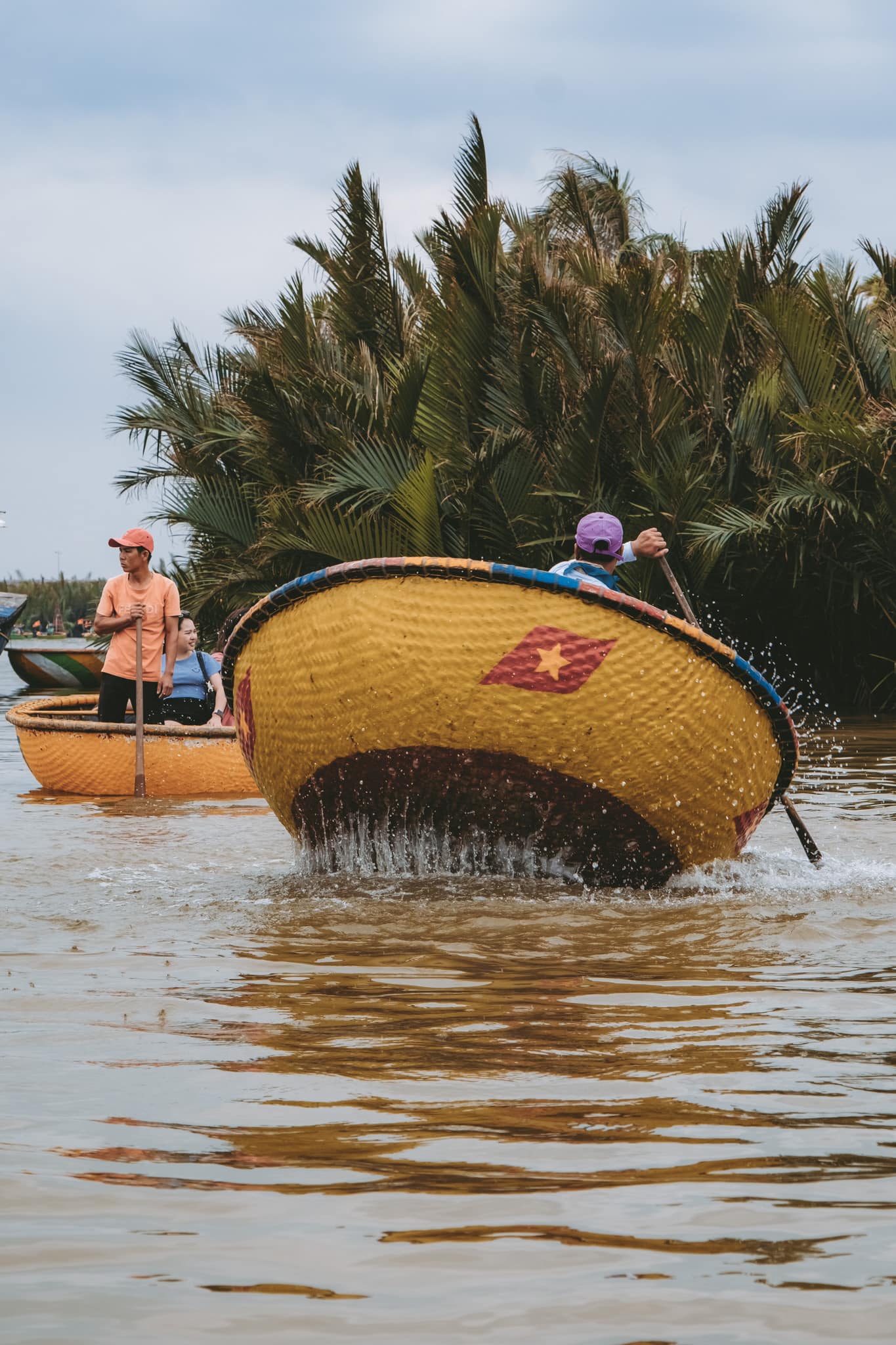 balade coconut boat visiter hoi an au vietnam