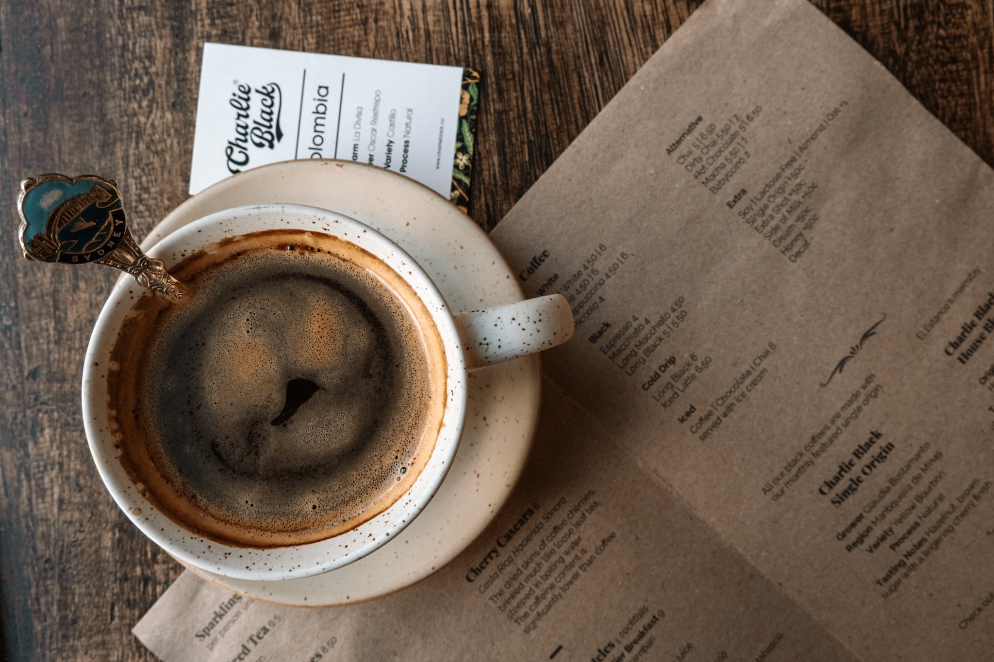 Café d'origine à l'estanco, barossa valley