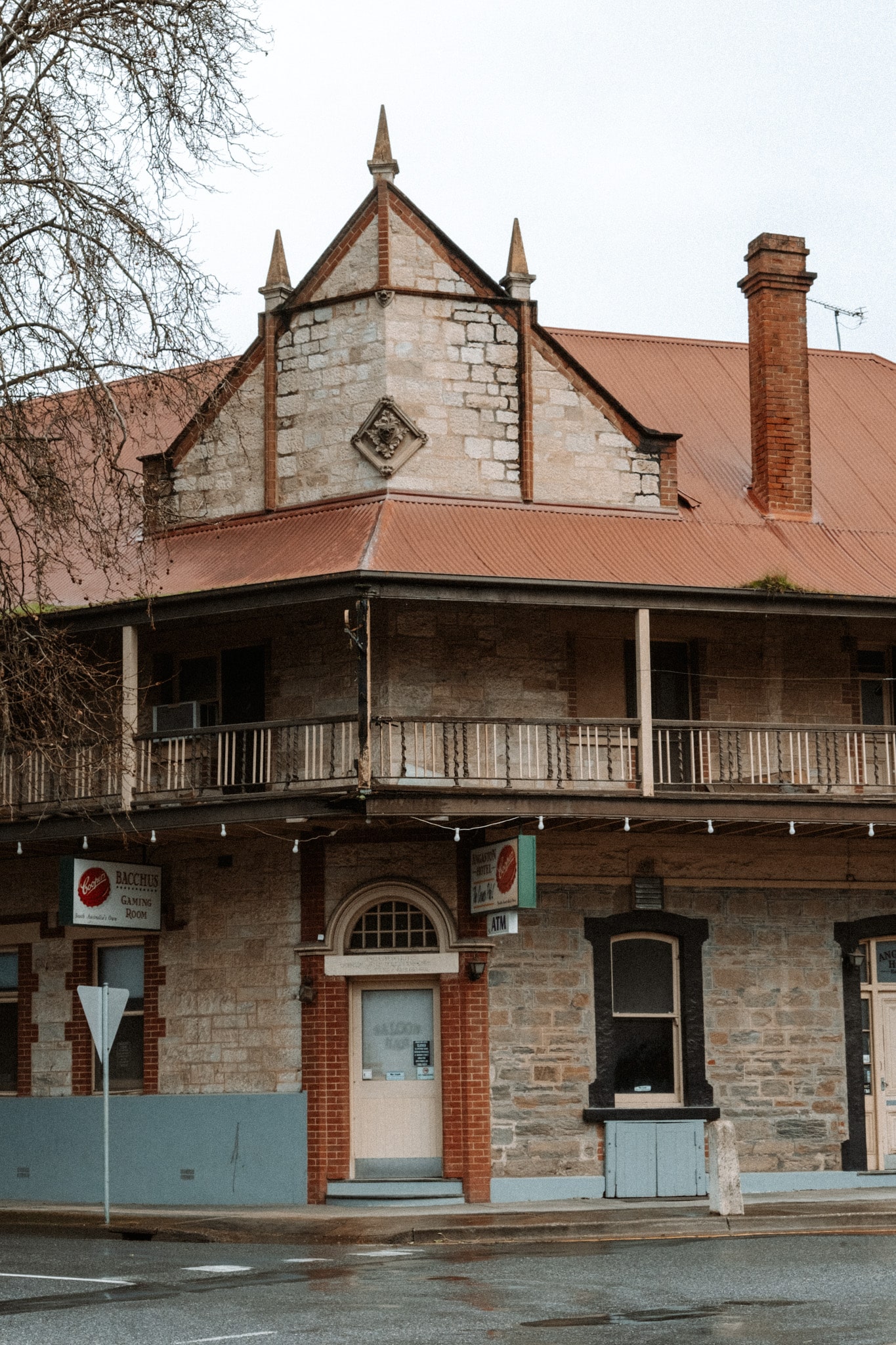 Coin de rue du village de Tanunda dans la région de Barossa