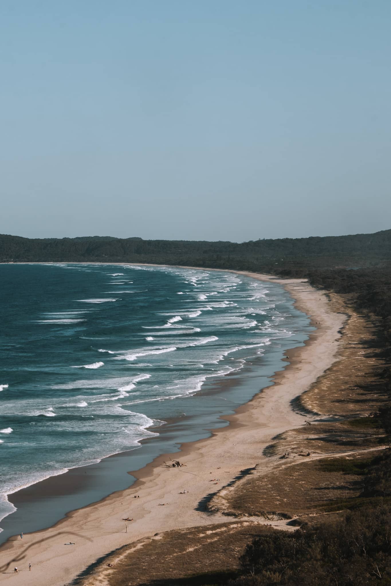 Tallow Beach vue depuis le phare de Byron Bay