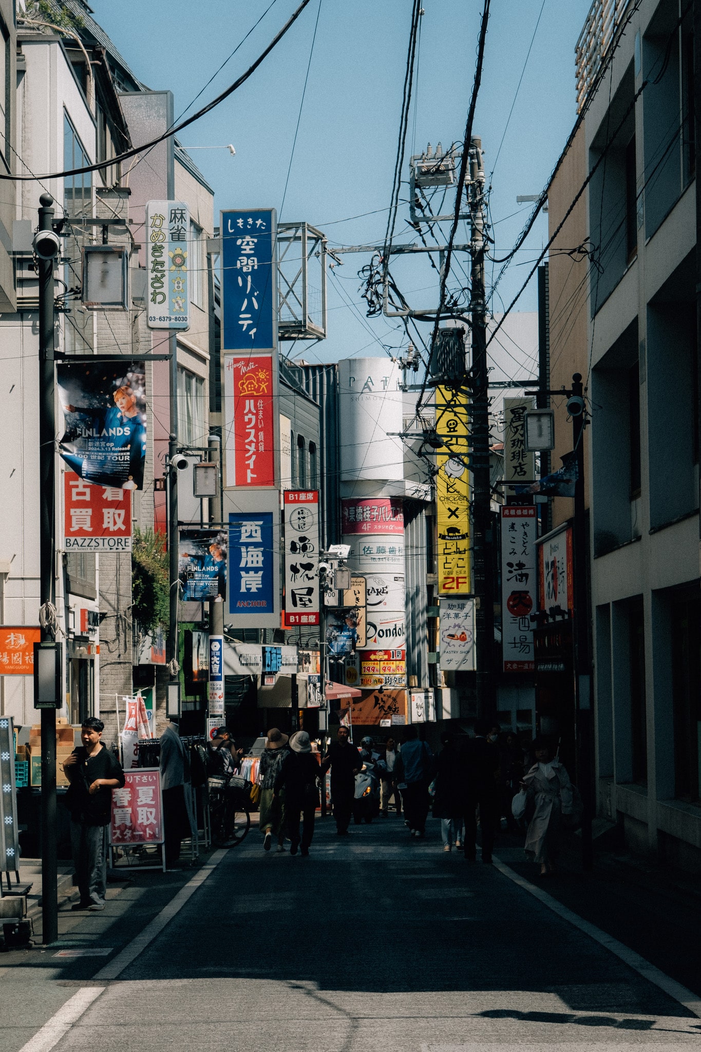 quartier de Shimokitazawa à tokyo au japon vue de rue