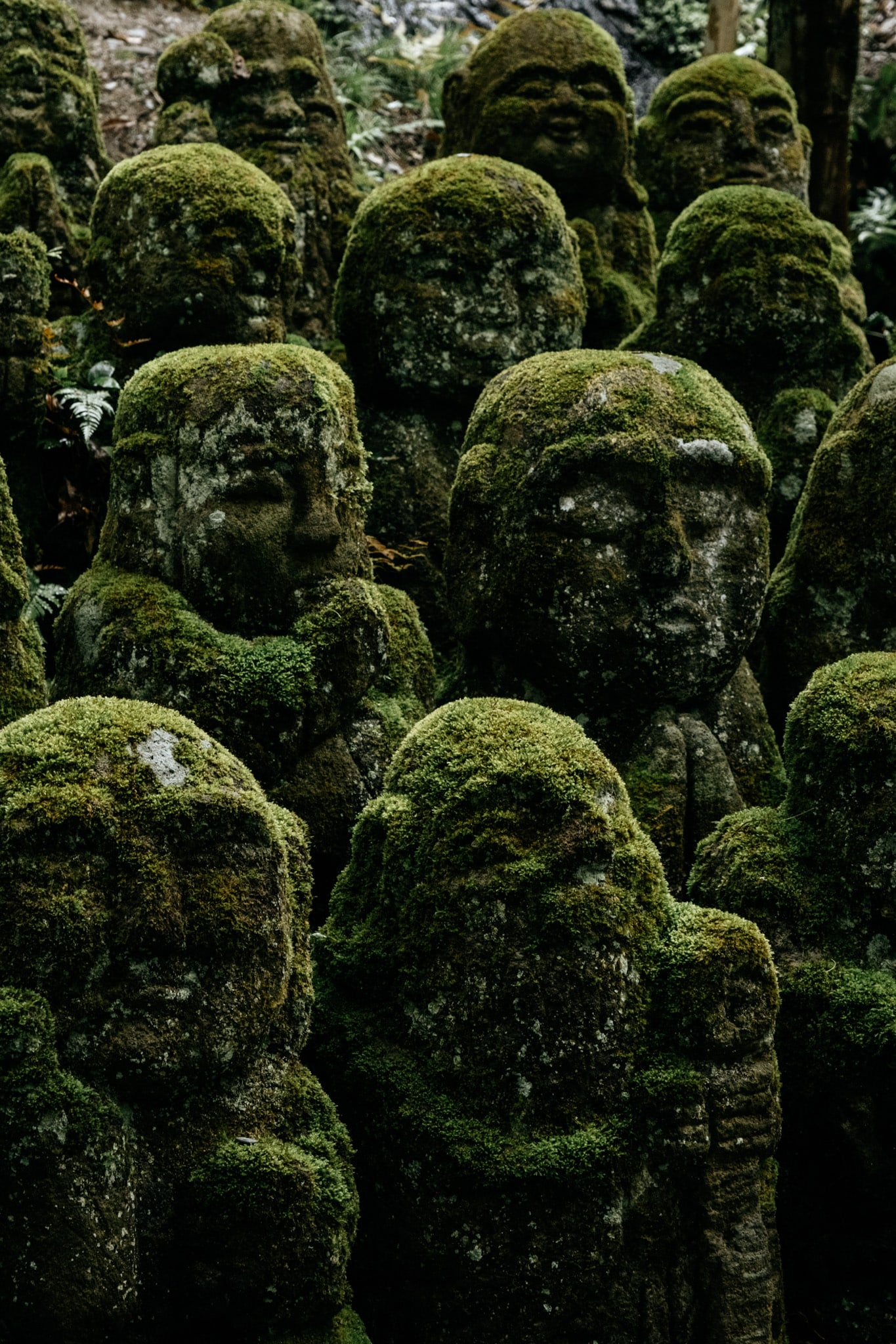 statues au Otagi-Nenbutsu-ji