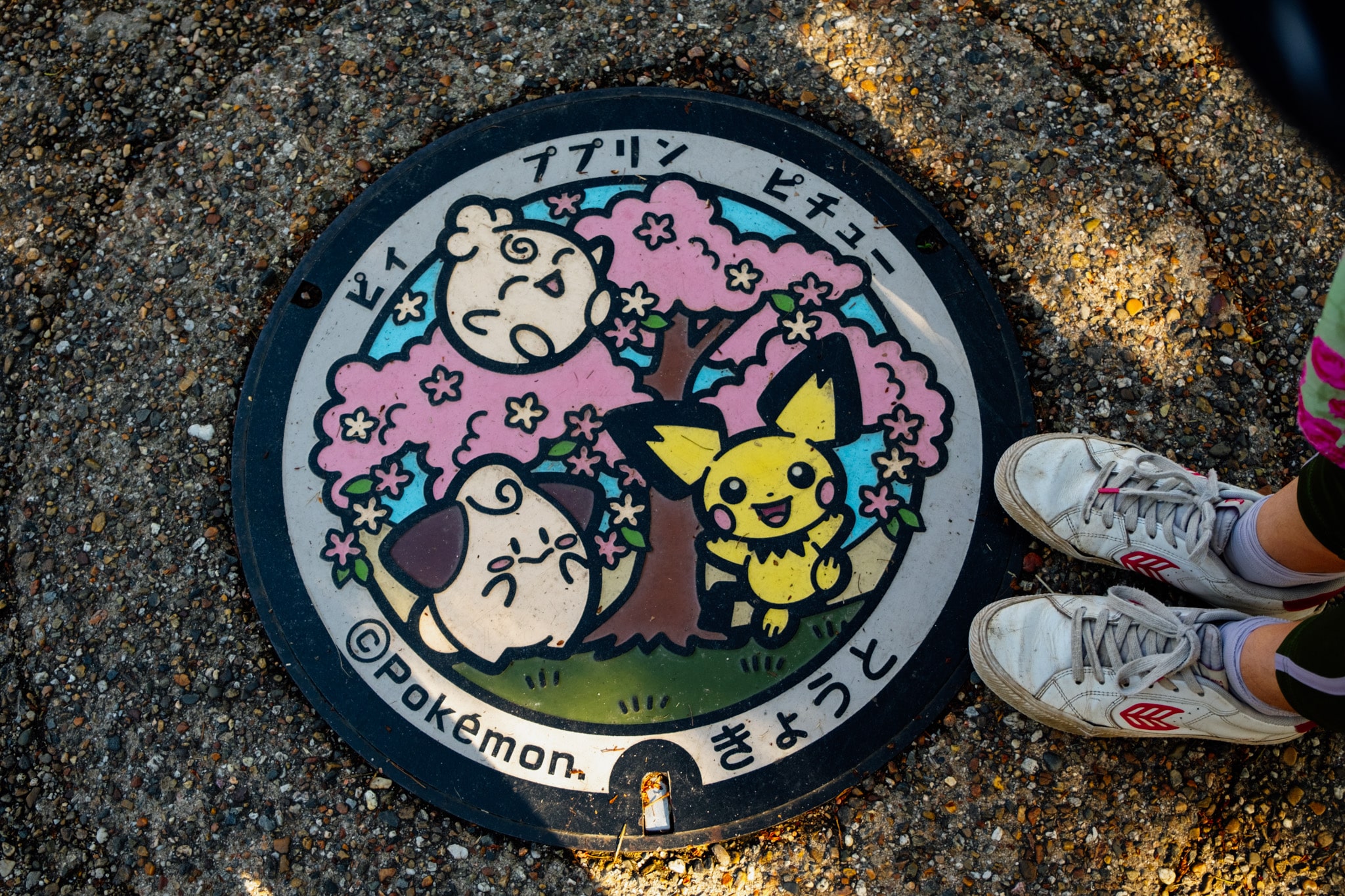 voir des plaques d'egouts pokemon a kyoto