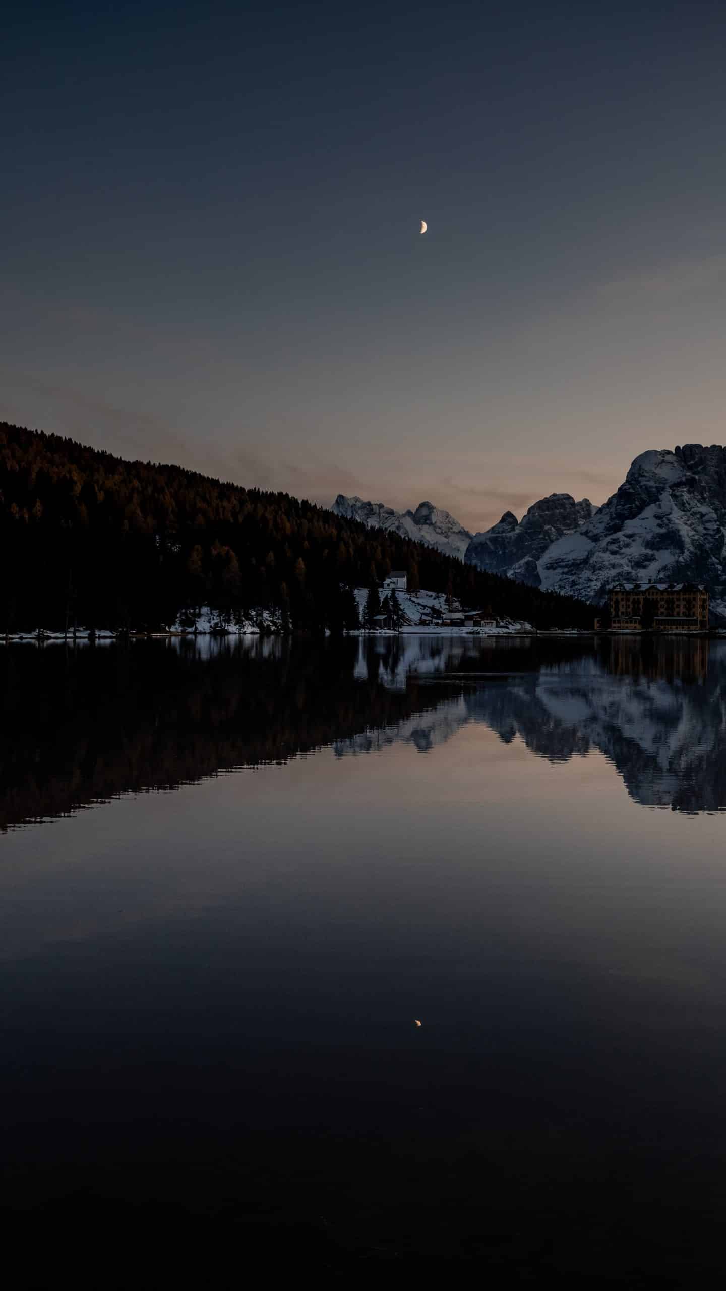 reflet sur le lac de misurina