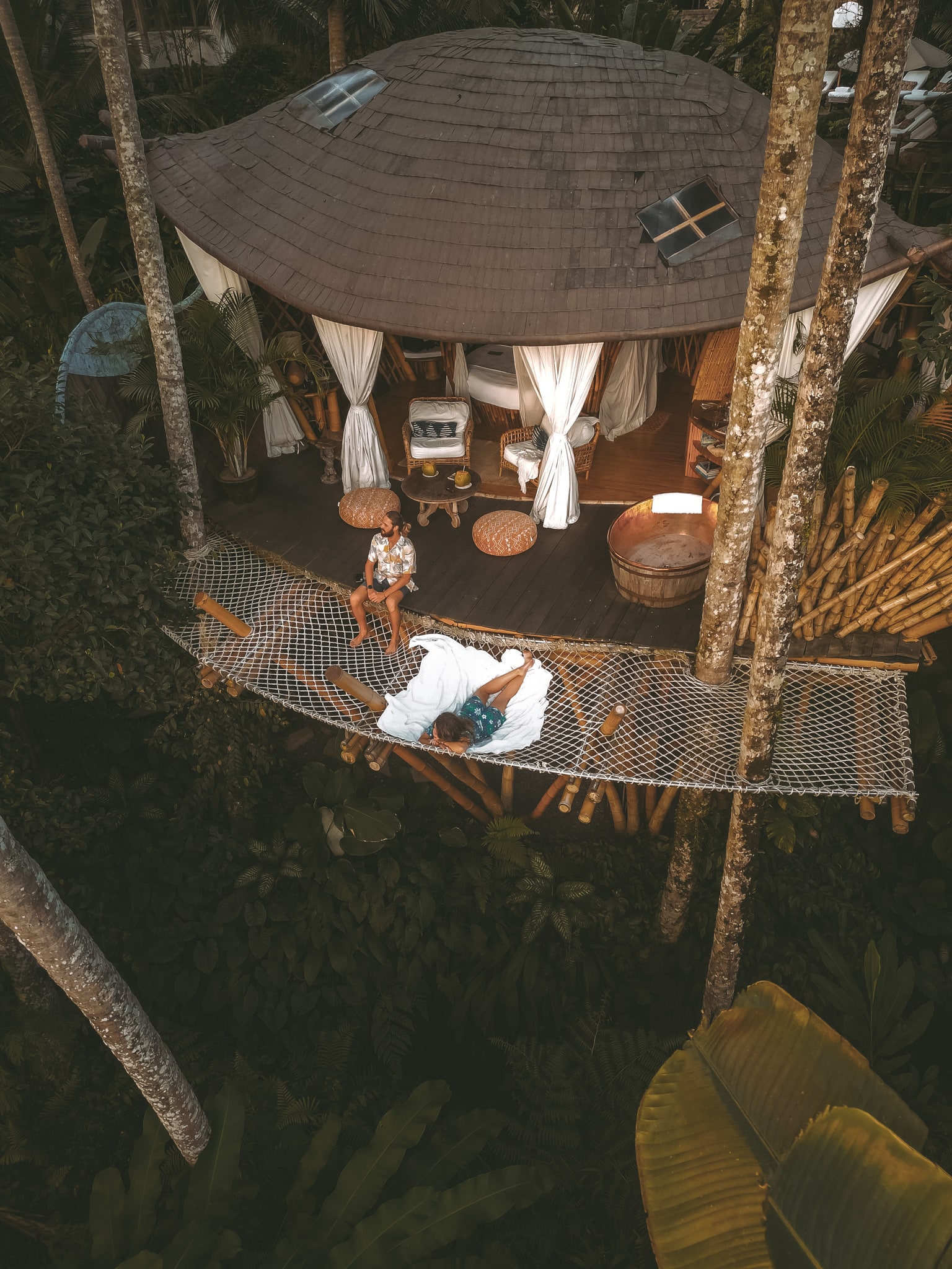 veu de drone stone house ubud