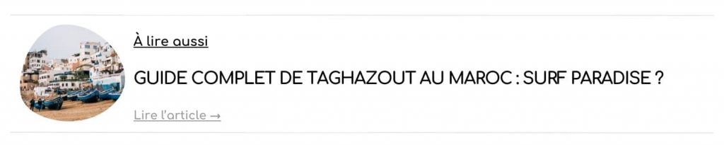 article guide taghazout maroc