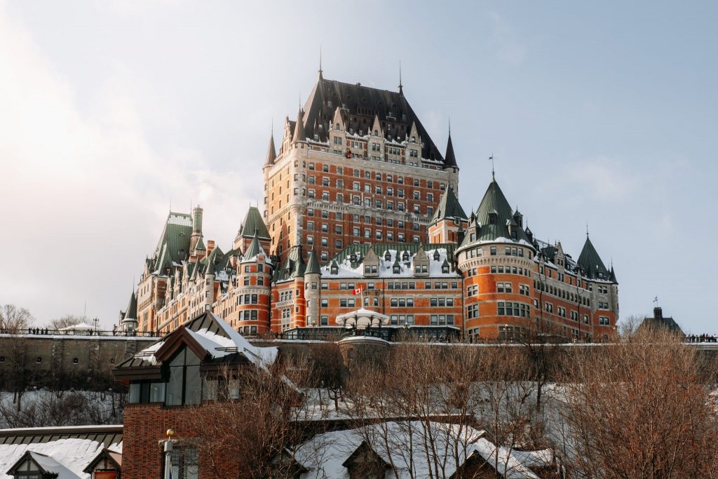 visiter québec hiver - chateau de frontenac vue