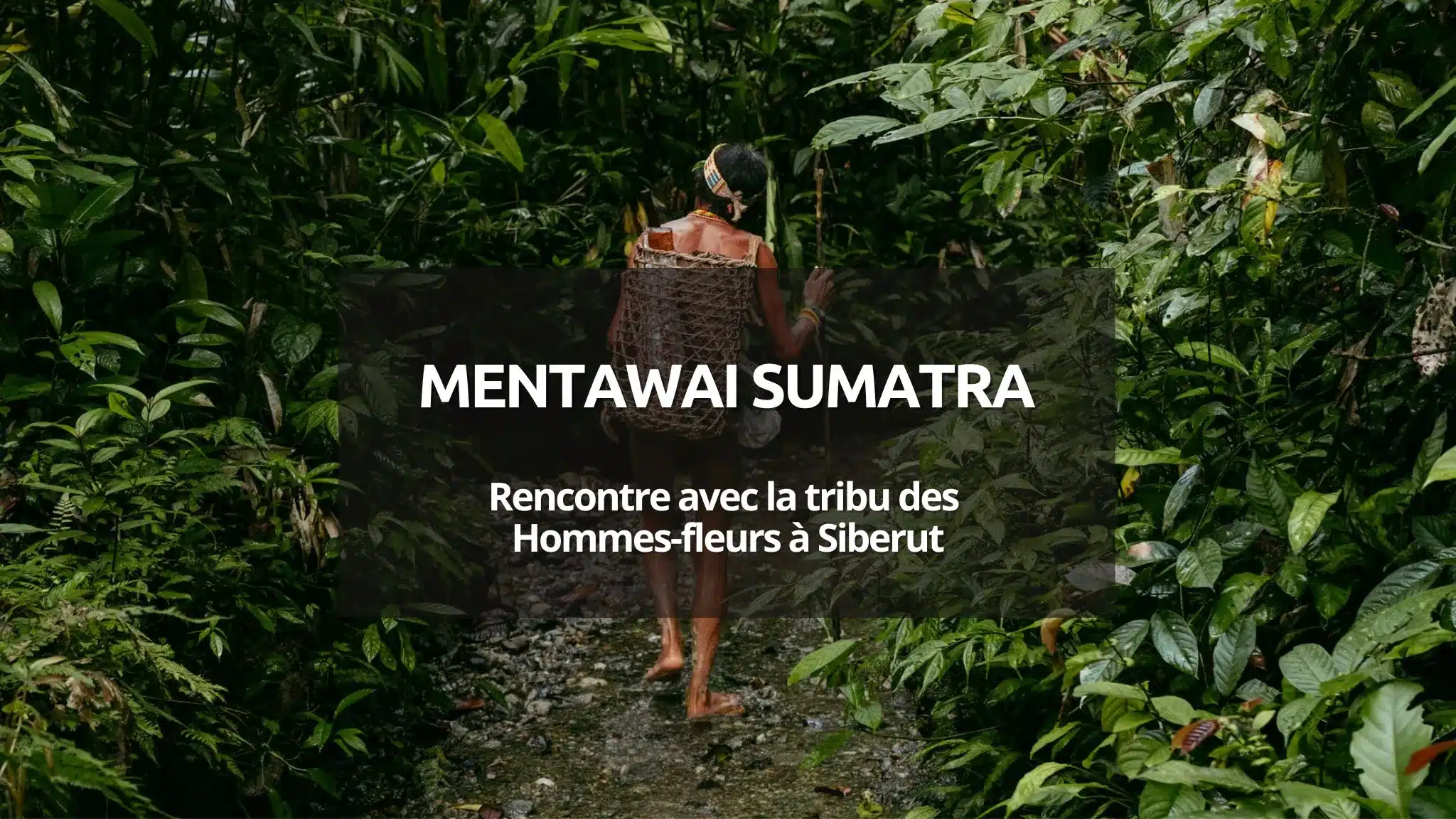 couverture mentawai hommes fleurs sumatra