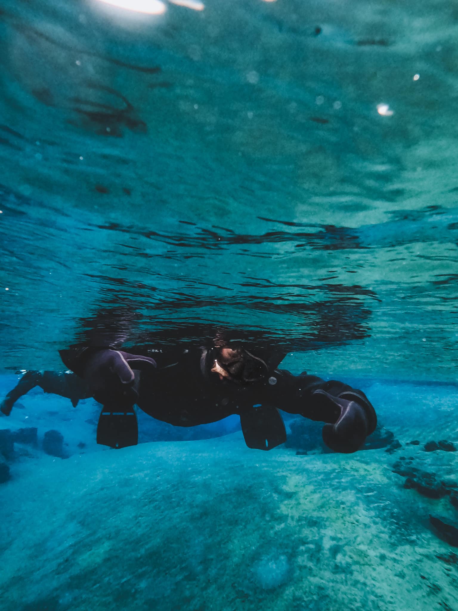 snorkeling entre deux failles techtoniques