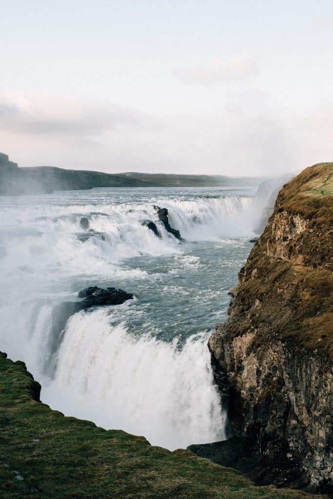 la cascade de gulfoss en islande