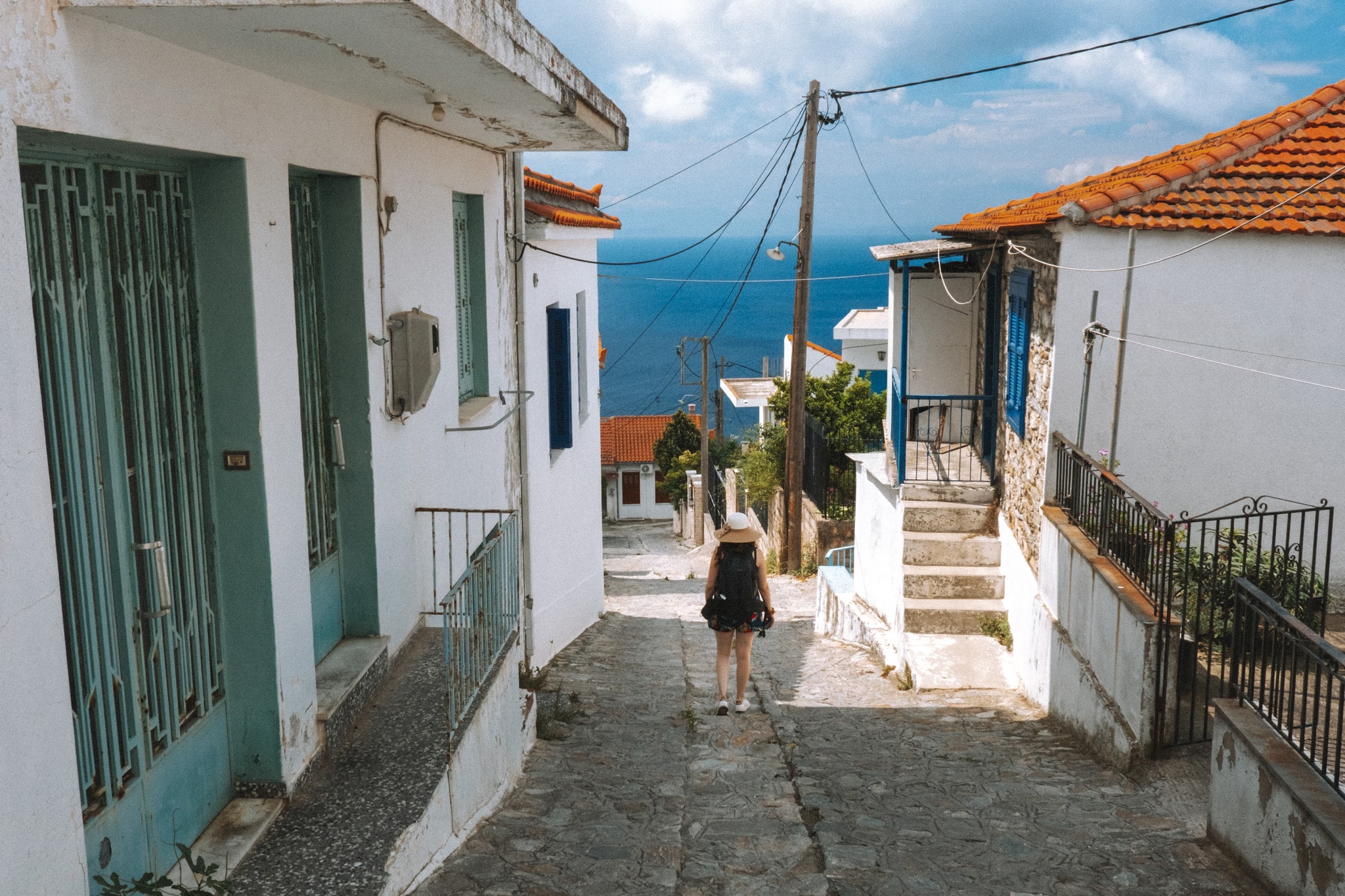 dans les ruelles de glossa