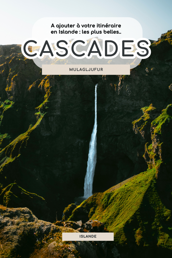 canyon des cascades islande