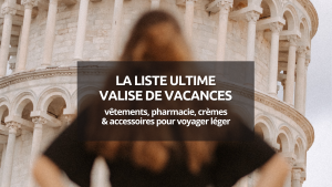 miniature check list valise vacances