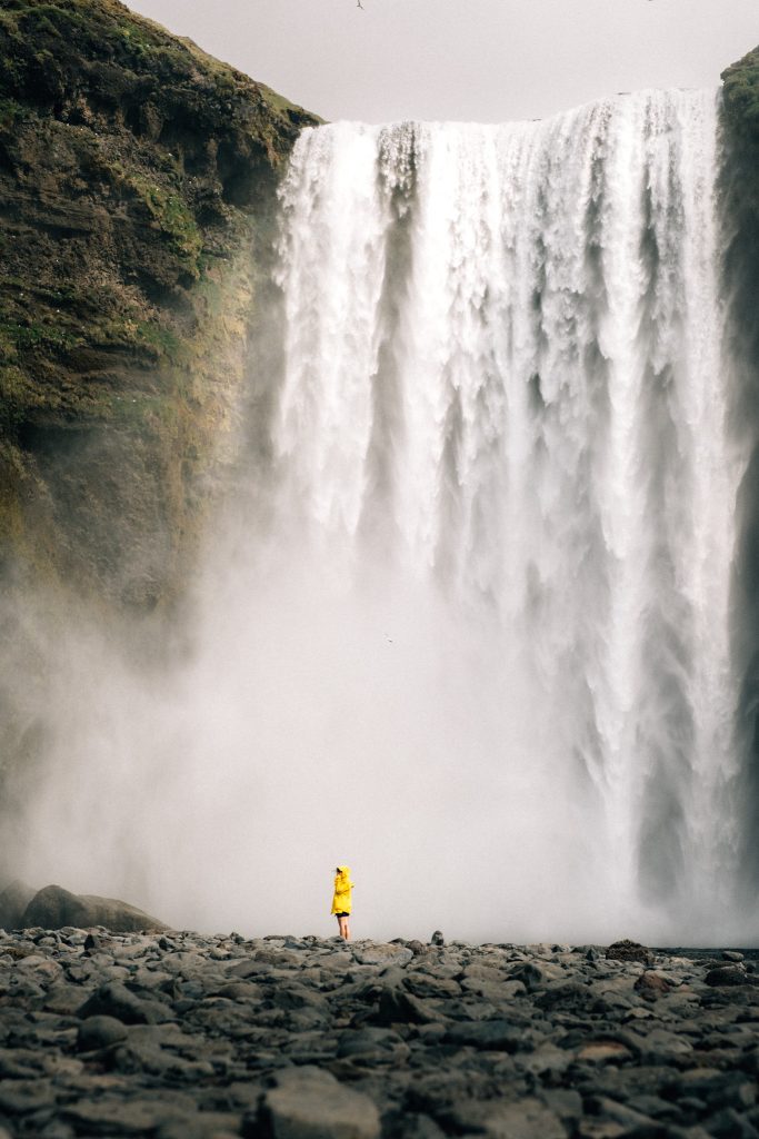 skogafoss : top cascade en islande