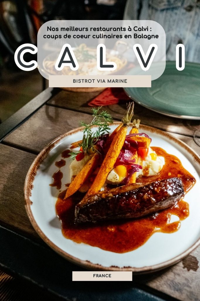 meilleur restaurant calvi via marine le bistrot