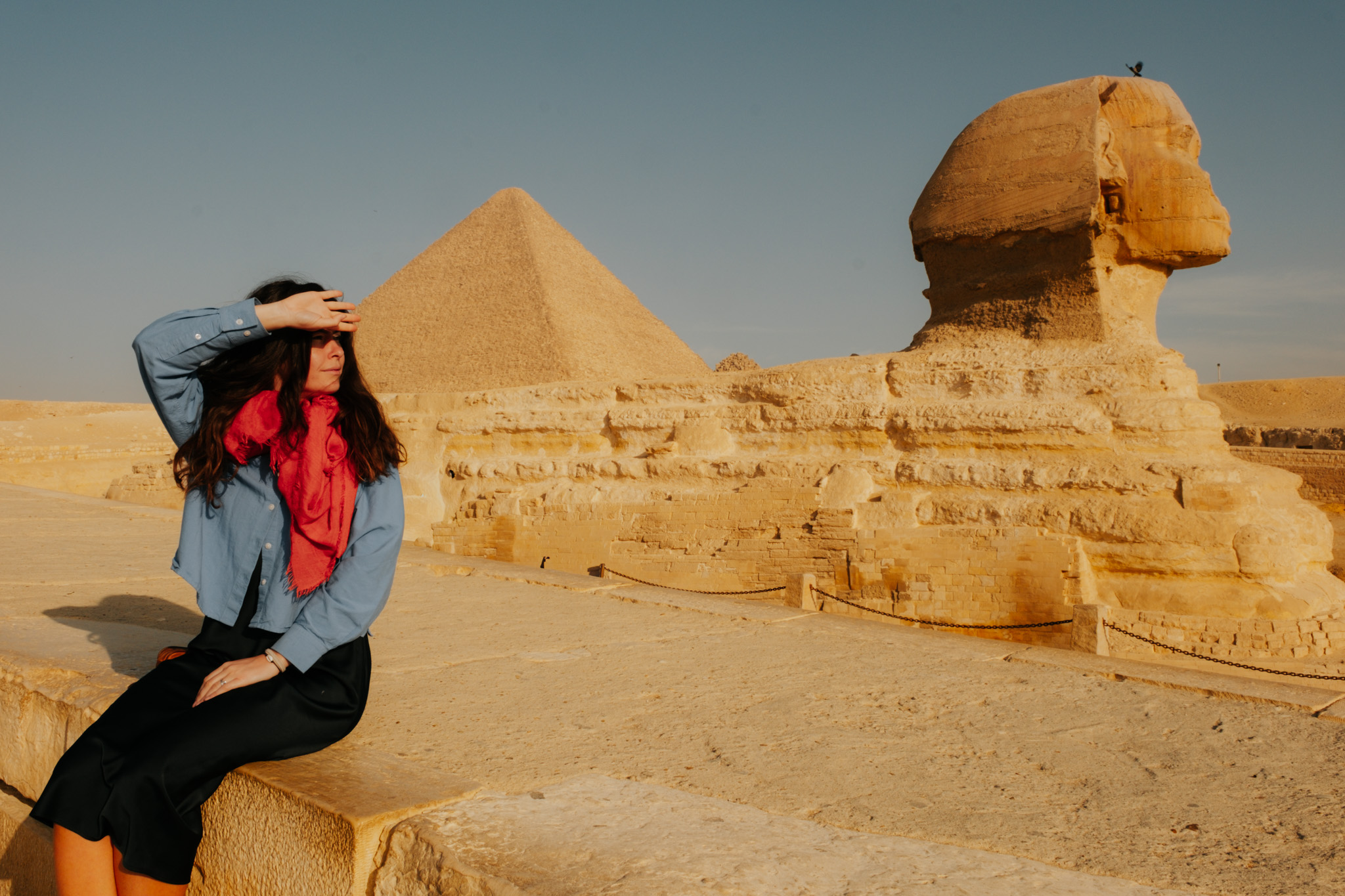 sphinx à gizeh en egypte