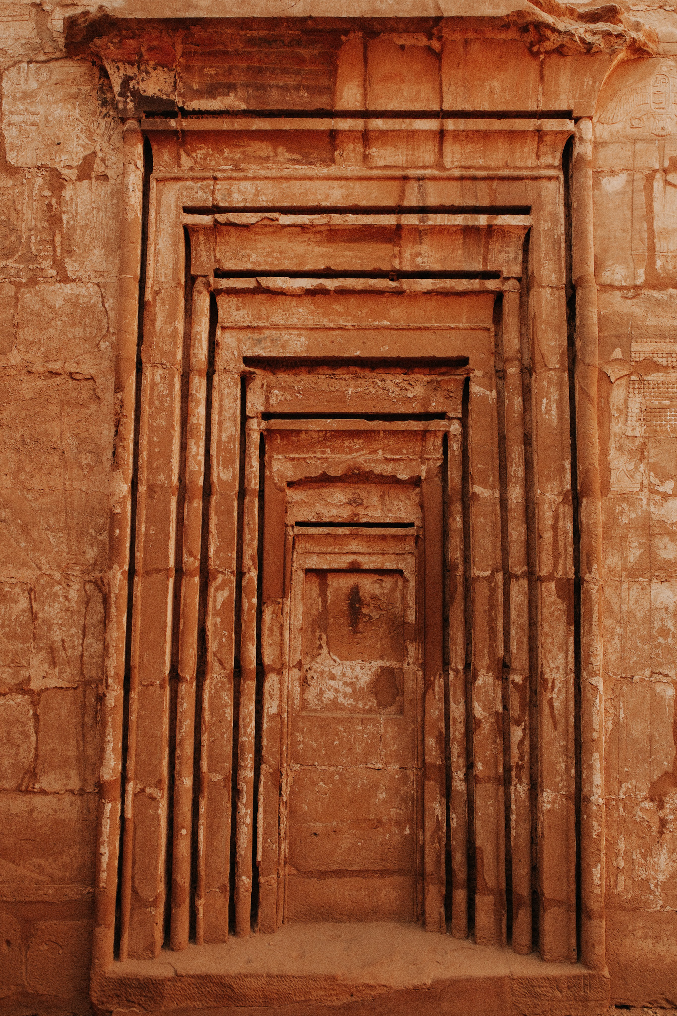 on a bien vu la chapelle d'osiris