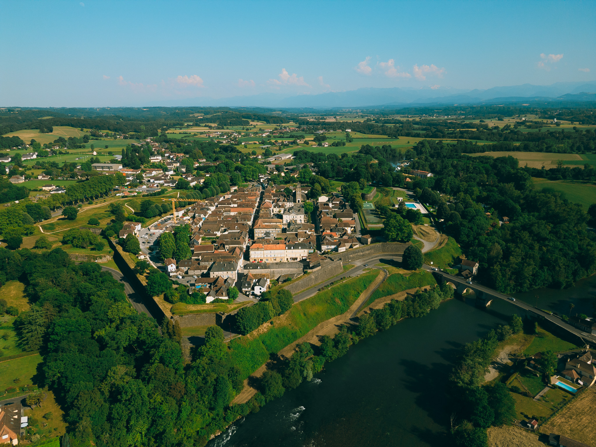navarrenx vu du ciel